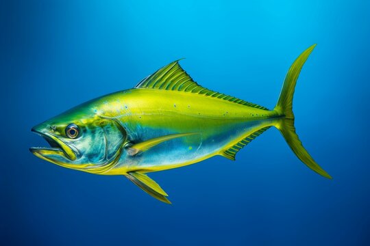 background image of mahi mahi or dolphin fish. Generative AI