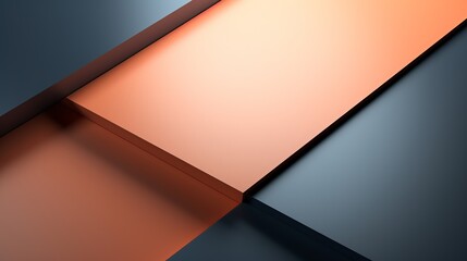 Modern 3d geometric background with grey, blue, and orange color for business wallpaper