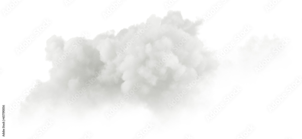 Aufkleber atmosphere pure clouds weather on transparent backgrounds 3d rendering png