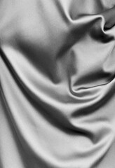 black and white wavy satin fabric background