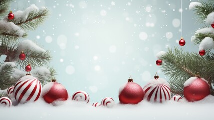 Fototapeta na wymiar Merry Christmas and happy New Year background, Christmas element decoration, AI generated