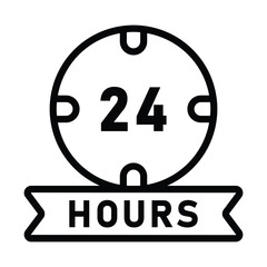 24 Hour Service Icon