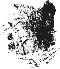 Black and white grunge texture, vector, brush