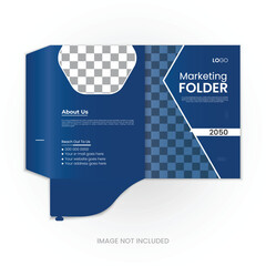 Creative modern marketing folder design template