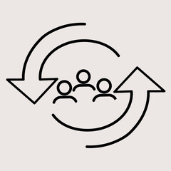 illustration people icon