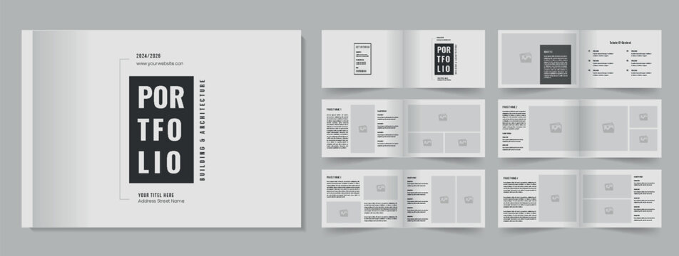 Landscape architecture portfolio layout design portfolio template