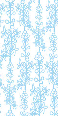 floral meadow doodle Scandinavian seamless pattern design fabric printing monochrome stylish modern textured