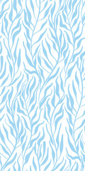 leaves doodle Scandinavian seamless pattern design fabric printing monochrome stylish modern textured