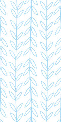 leaves doodle Scandinavian seamless pattern design fabric printing monochrome stylish modern textured