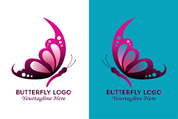 Fototapeta na wymiar This is a best Creative Butterfly logo design