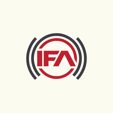 Alphabet letter IFA Logo Design