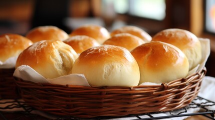 Fluffy dinner rolls with a perfect golden-brown crust