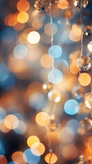 Obraz na płótnie Canvas Sparkling Christmas lights in soft focus