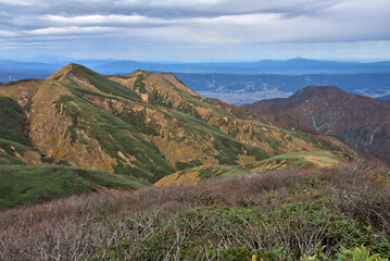 Fototapeta premium Climbing Mount Makihata, Niigata, Japan