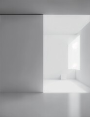 minimalist room interior design with a quiet room concept illustration