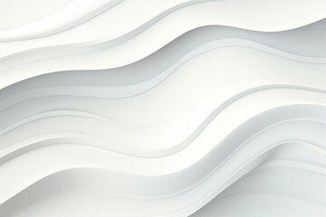 Obraz premium White waves 3D abstract background. 