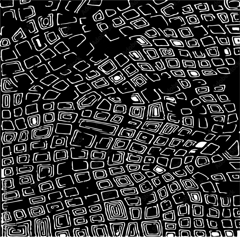 Poster monochrome texture composed of irregular graphic elements. distressed uneven grunge background. abst