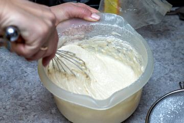 The process of preparing holiday homemade baked goods.