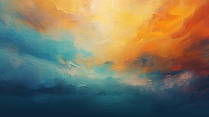 Abstract landscape background modern canvas art style.Generative AI