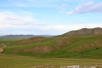 Beautiful landscape of Orkhon Valley, Mongolia