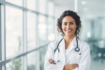 doctor patient hospital care medical medicine woman health clinic portrait discussion office professional nurse explaining visit expertise physician portrait talking occupation practitioner