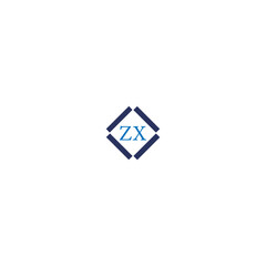 ZX letter logo design. ZX polygon, circle, triangle, hexagon, flat and simple style with  white color variation letter logo set in one artboard. ZX minimalist and classic logo. ZX latter logo, ZX logo