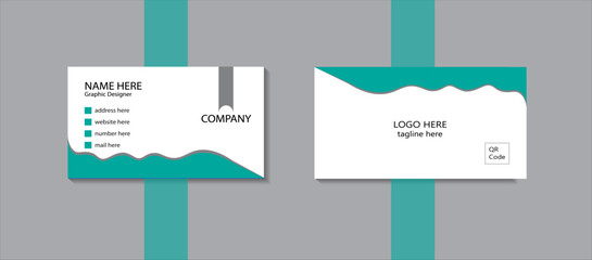 creative simple and modern 2 sided business card