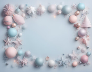 Obraz na płótnie Canvas Happy New Year. pastel colored background for celebrating Christmas and Happy New Year.