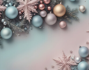 Fototapeta na wymiar Happy New Year. pastel colored background for celebrating Christmas and Happy New Year.
