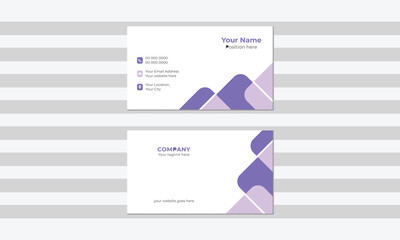 Simple and modern business card template.