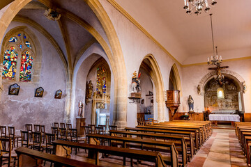 Fototapeta premium L' église Saint-Maurice à Saint-Jean-Saint-Maurice-sur-Loire