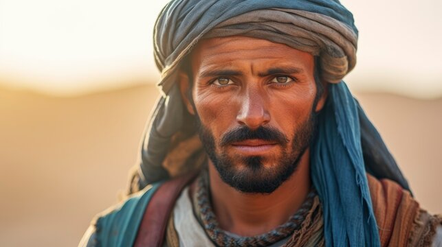 A Photorealistic portrait of a Bedouin in an African Man , Background Images , HD Wallpapers, Background Image