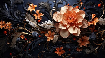 Black gothic flower background , Background Images , HD Wallpapers, Background Image