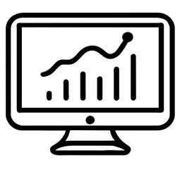 monitor with graph