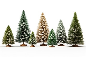 A snow-covered Christmas tree, awaiting festive decorations under the cold.