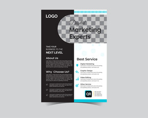 layout for a photo background for a poster, flyer, booklet, or brochure cover, with a vector illustration template in A4 size