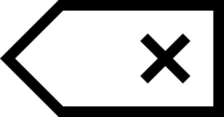 Fototapeta premium delete icon