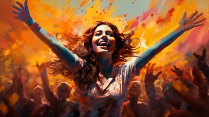 Holi Festival 25th March Generative AI