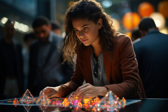 A diverse group of people working together, emphasizing social progress and collaboration. Concept of social cohesion. Generative Ai. - Powered by Adobe