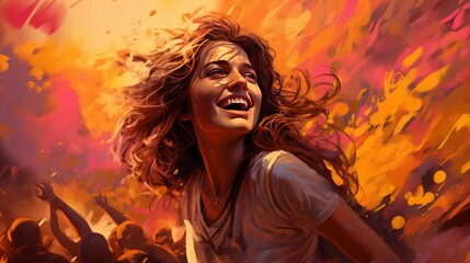Holi Festival 25th March Generative AI