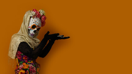  Day of the dead, sugar skull, halloween, calavera Catrina, Catrina costume. 