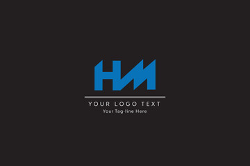 Fototapeta na wymiar letter H and M concept ready to use