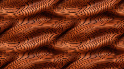 Seamless pattern with wooden texture from mahogany wood