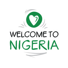 Welcome to Nigeria, Vector Illustration.