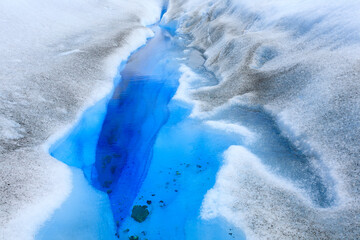 Perito Moreno glacier ice formations detail view