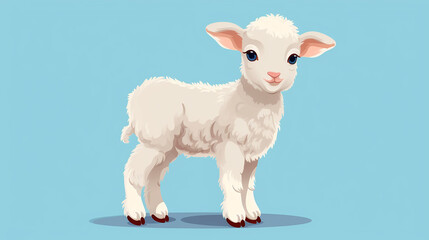 Minimalistic Baby Sheep Design