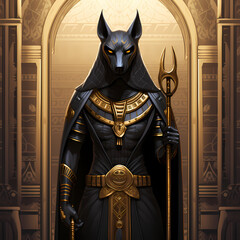 This is Anubis the protector of graves and cemeteries.