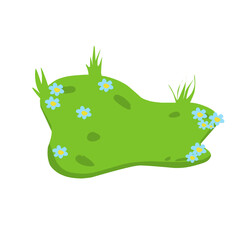 Patch of grass and flower 