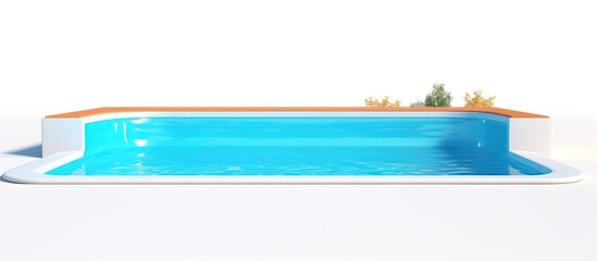 Fototapeta na wymiar Isolated swimming pool