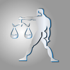 icon symbol of the zodiac sign Libra  